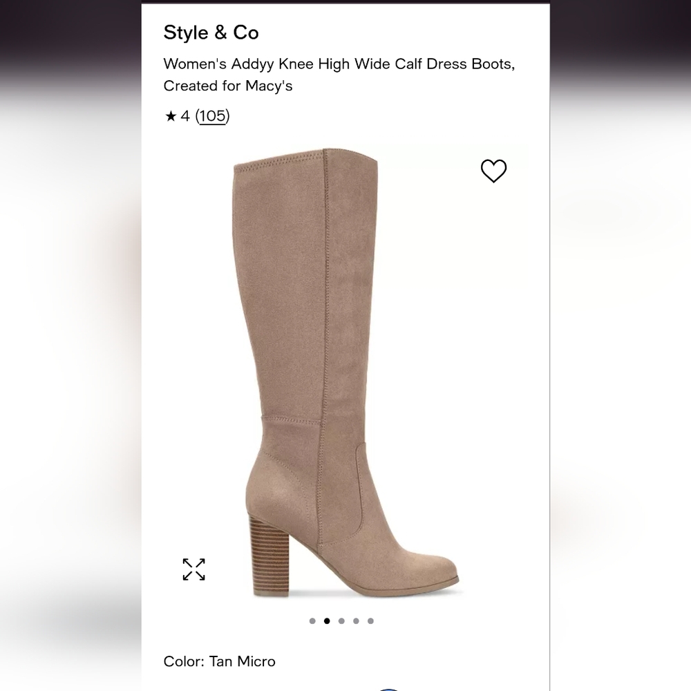 NWT Women's Addyy Knee High Wide Calf Dress Boots,  Size 9